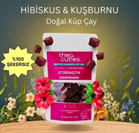 STRENGTH Hibisküs Kuşburnu Küp Çay