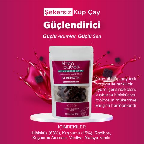 STRENGTH Hibisküs Kuşburnu Küp Çay