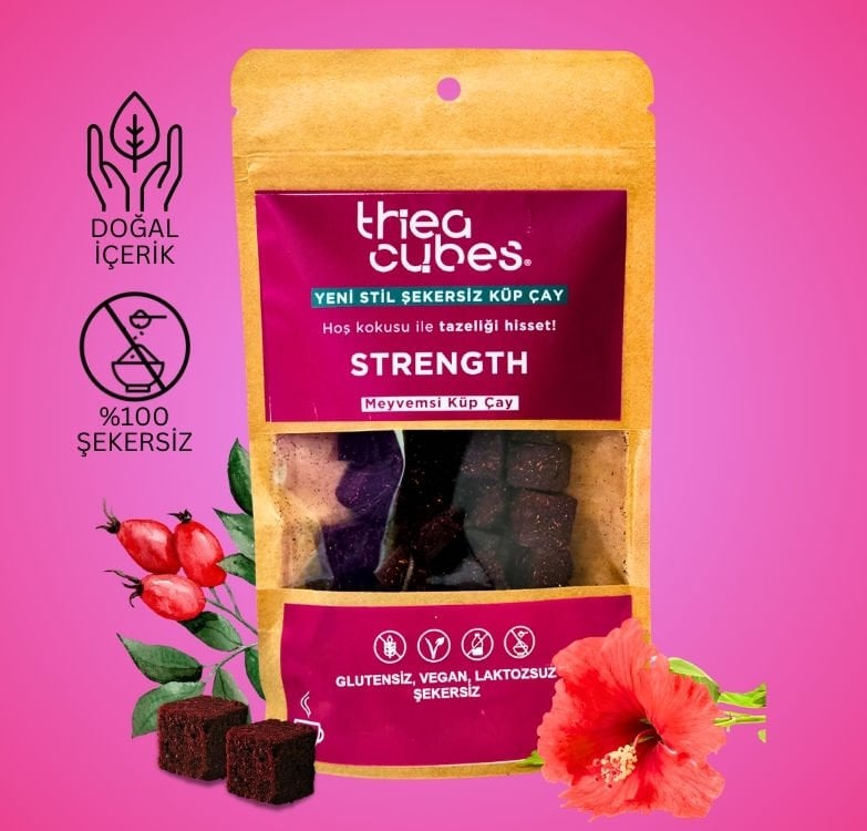STRENGTH Hibisküs Kuşburnu Küp Çay